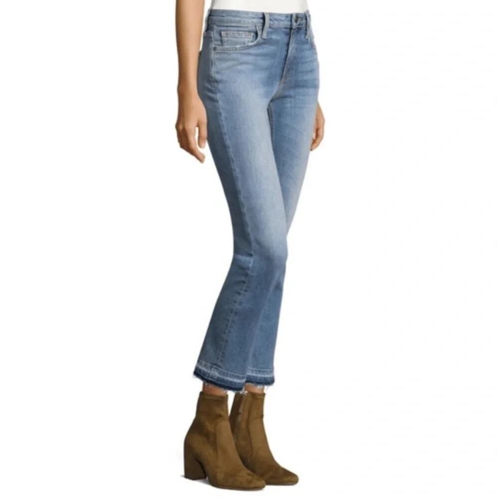 Joie Medium Wash Blue Denim Crop Demi Boot Oasis Released Hem Jeans Women's 25